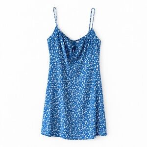 Reformation Cashio Mini Dress Blue Floral Size 10